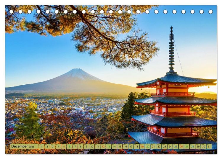 Produktbild: Amazing JAPAN (Desk Calendar 2026 DIN A5 landscape), CALVENDO 12 Month DeskCalendar