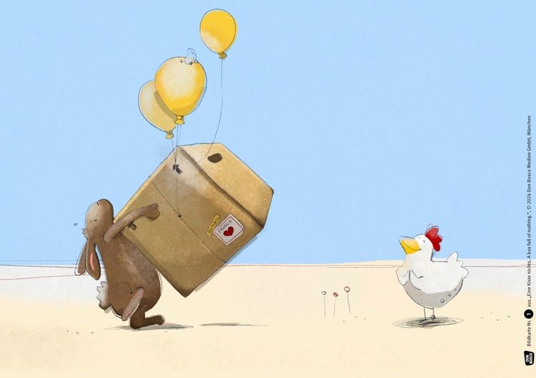 Produktbild: Eine Kiste Nichts. A Box of Nothing. Kamishibai Bildkartenset