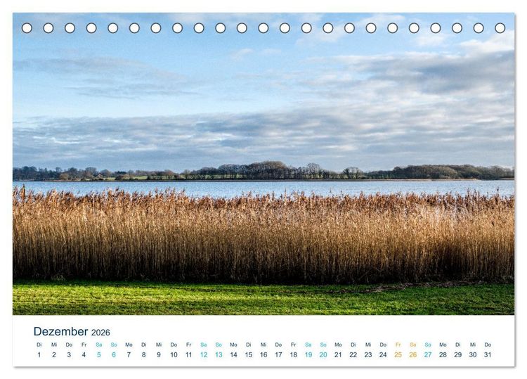 Produktbild: Die Schlei - Segelrevier und Naherholungsgebiet (Tischkalender 2026 DIN A5 quer), CALVENDO Monatskalender