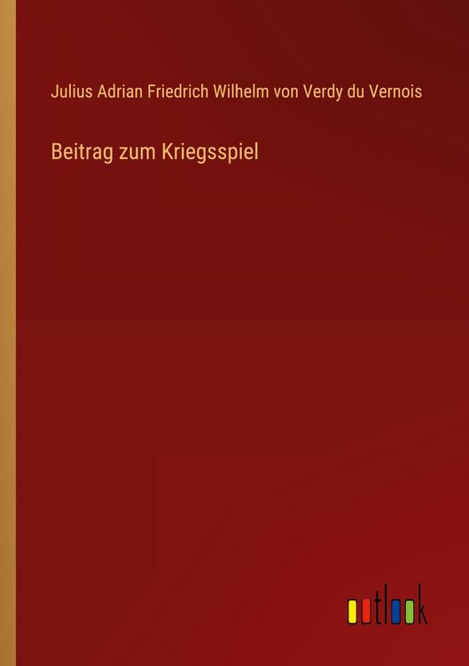 Produktbild: Beitrag zum Kriegsspiel