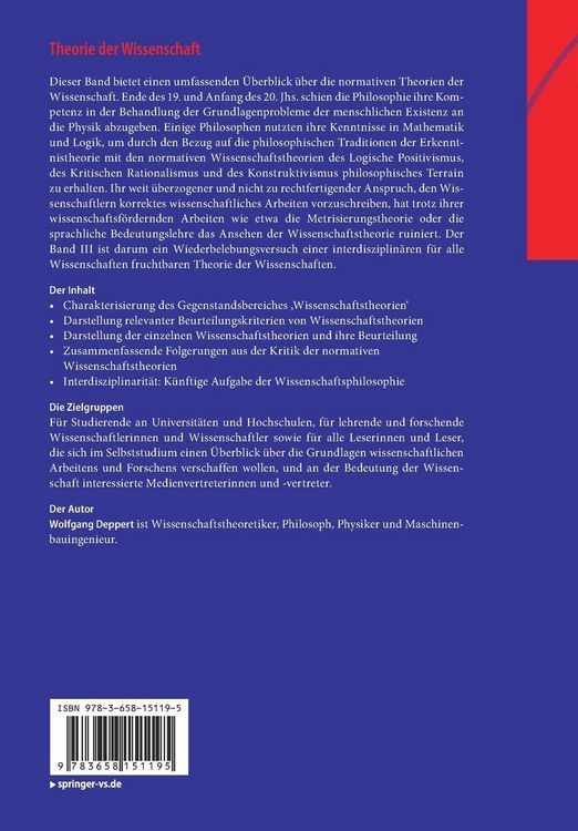 Produktbild: Theorie der Wissenschaft