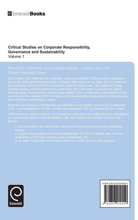 Produktbild: Reframing Corporate Social Responsibility