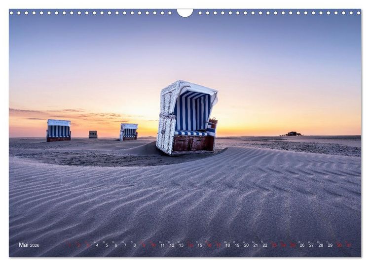 Produktbild: Nordseeurlaub in St. Peter-Ording (Wandkalender 2026 DIN A3 quer), CALVENDO Monatskalender