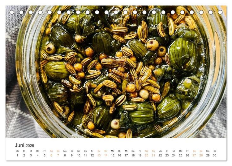 Produktbild: K&uuml;chenkalender - lecker durch dieses Jahr (Tischkalender 2026 DIN A5 quer), CALVENDO Monatskalender