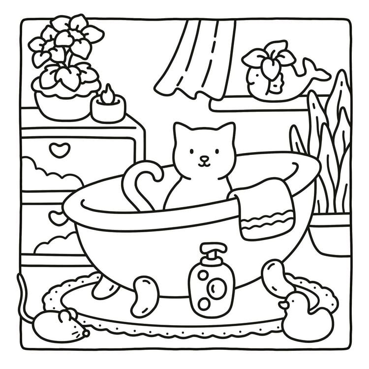 Produktbild: Cat Moments: Meow Life Colouring Book for All Ages