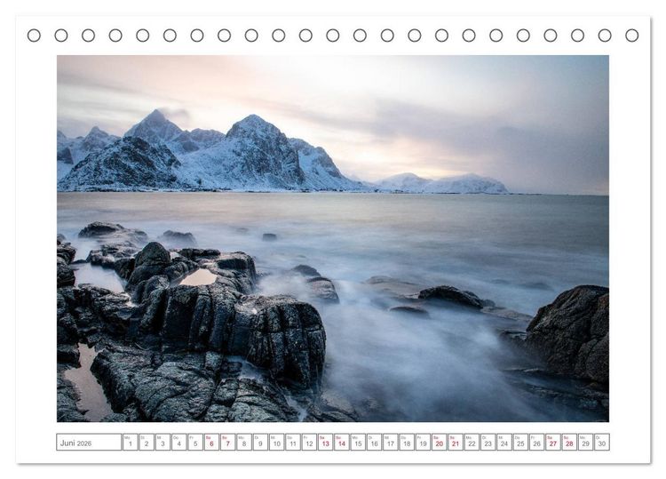 Produktbild: Geheimnisvolle Lofoten (Tischkalender 2026 DIN A5 quer), CALVENDO Monatskalender