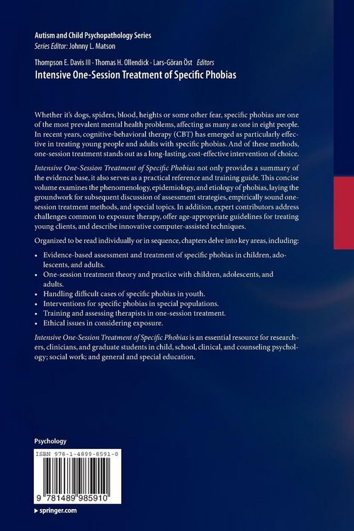 Produktbild: Intensive One-Session Treatment of Specific Phobias