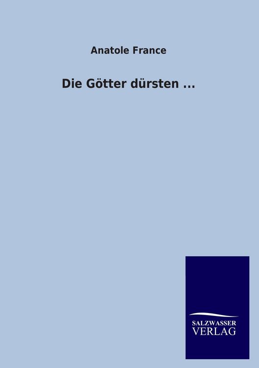 Produktbild: Die G&ouml;tter d&uuml;rsten ...