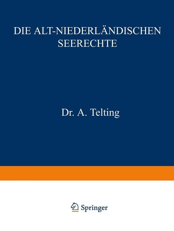 Produktbild: Die Alt-Niederl&auml;ndischen Seerechte