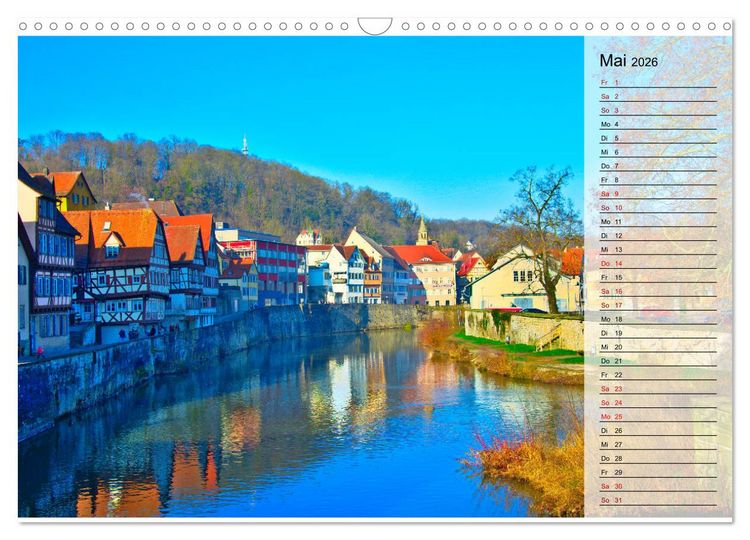 Produktbild: Hohenlohe - Natur und Altstadt (Wandkalender 2026 DIN A3 quer), CALVENDO Monatskalender