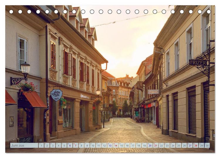 Produktbild: Ljubljana - Sloweniens wundersch&ouml;ne Hauptstadt (Tischkalender 2026 DIN A5 quer), CALVENDO Monatskalender
