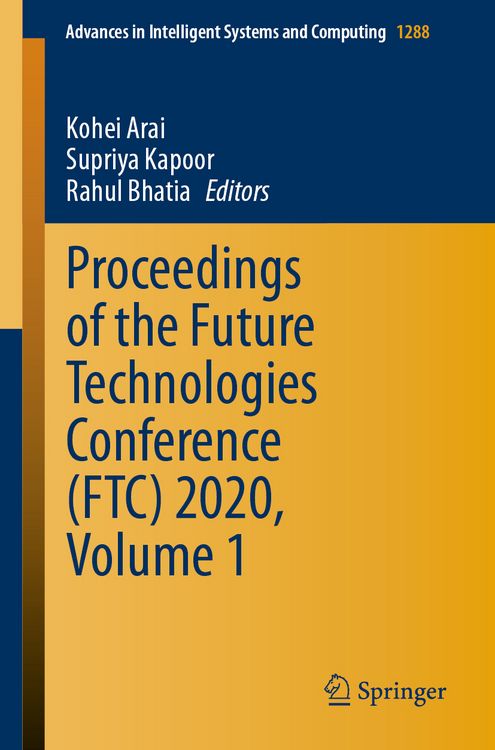 Produktbild: Proceedings of the Future Technologies Conference (FTC) 2020, Volume 1
