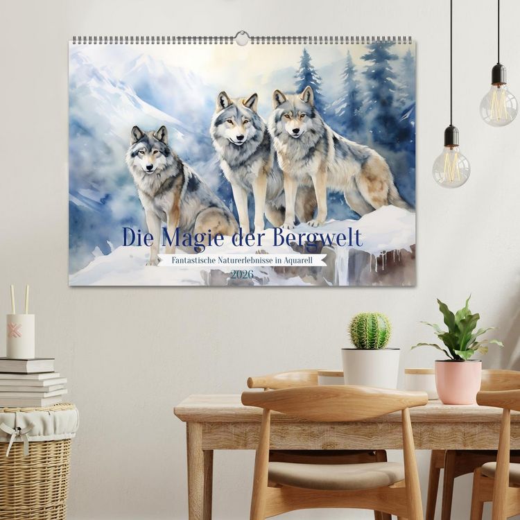 Produktbild: Die Magie der Bergwelt (Wandkalender 2026 DIN A2 quer), CALVENDO Monatskalender