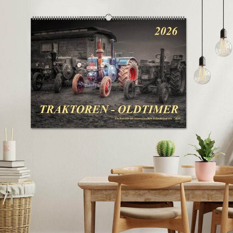 Produktbild: Traktoren - Oldtimer (Wandkalender 2026 DIN A2 quer), CALVENDO Monatskalender