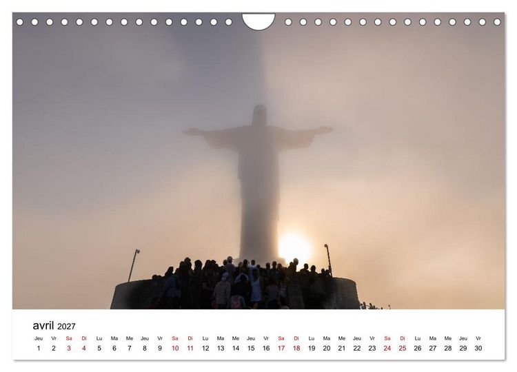 Produktbild: RIO DE JANEIRO Contrastes. Couleurs. Lumi&egrave;re. (Calendrier mural 2027 DIN A4 vertical), CALVENDO calendrier mensuel