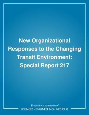 Produktbild: Transportation Research Board: New Organizational Responses