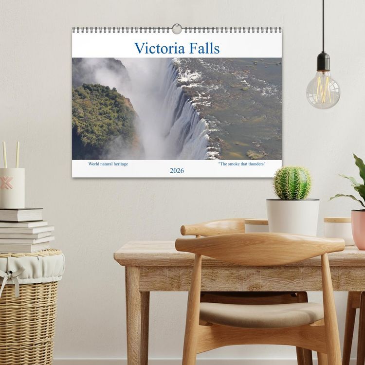Produktbild: World natural heritage Victoria Falls - The smoke that thunders (Wall Calendar 2026 DIN A3 landscape), CALVENDO 12 Month Wall Calendar