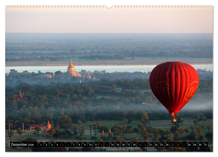 Produktbild: Ballonfahrt - Faszination und Abenteuer (Wandkalender 2026 DIN A2 quer), CALVENDO Monatskalender