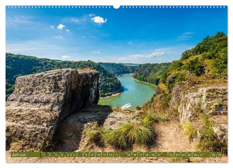 Produktbild: Kulturlandschaft Oberes Mittelrheintal I (hochwertiger Premium Wandkalender 2026 DIN A2 quer), Kunstdruck in Hochglanz