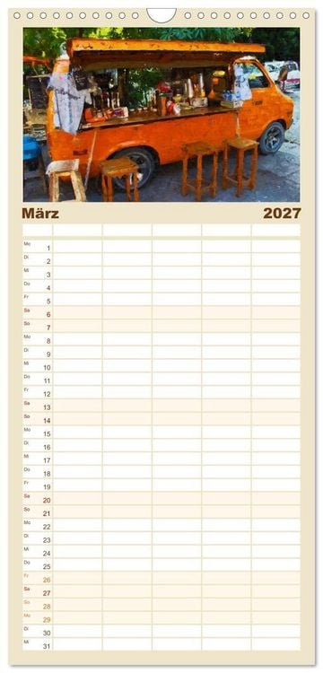 Produktbild: Familienplaner 2027 - Kaffeesatz - Kunst und Tradition mit 5 Spalten (Wandkalender, 21 x 45 cm) CALVENDO