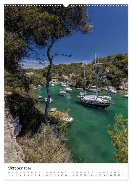 Produktbild: Mallorca - wild und romantisch (Wandkalender 2026 DIN A2 hoch), CALVENDO Monatskalender