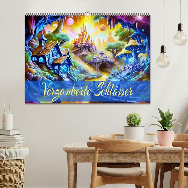 Produktbild: Verzauberte Schl&ouml;sser (Wandkalender 2026 DIN A2 quer), CALVENDO Monatskalender