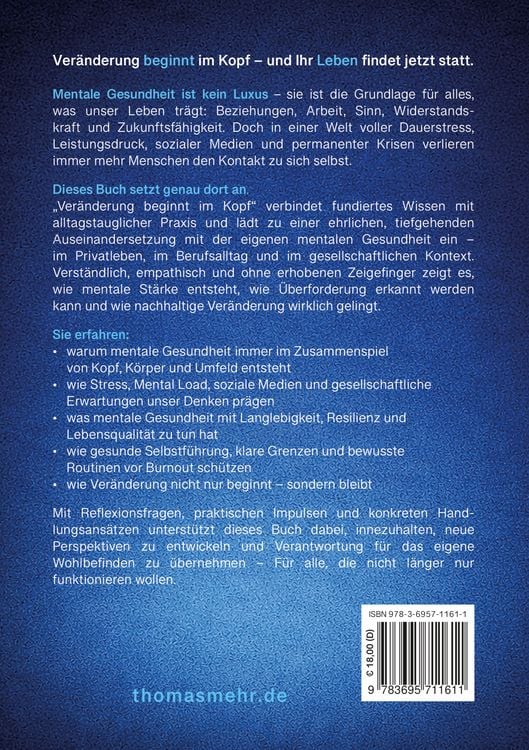 Produktbild: Ver&auml;nderung beginnt im Kopf - Stark im Leben