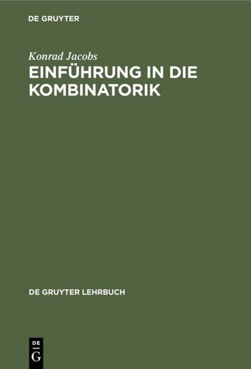 Produktbild: Einf&uuml;hrung in die Kombinatorik