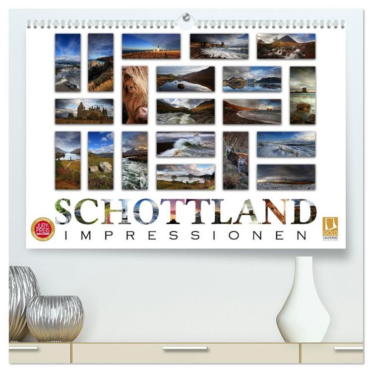 Produktbild: Schottland Impressionen (hochwertiger Premium Wandkalender 2026 DIN A2 quer), Kunstdruck in Hochglanz