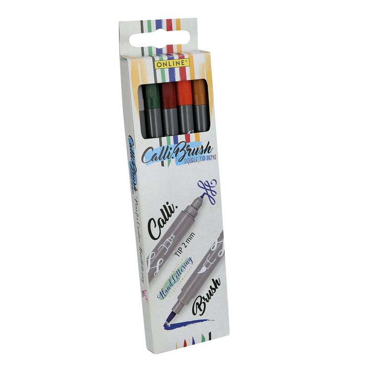 Produktbild: ONLINE Pinselstifte Calli Brush Nature Kartonetui
