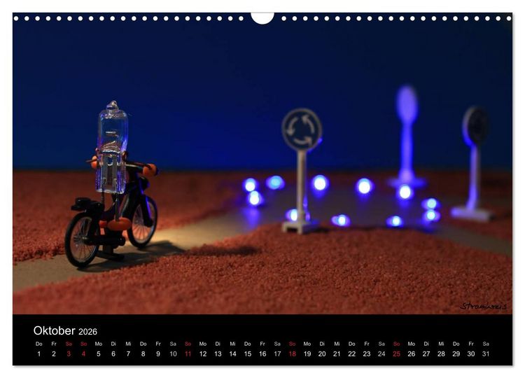 Produktbild: Bernie Blitz - Eine Birne sucht Erleuchtung (Wandkalender 2026 DIN A3 quer), CALVENDO Monatskalender