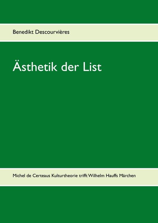 Produktbild: &Auml;sthetik der List