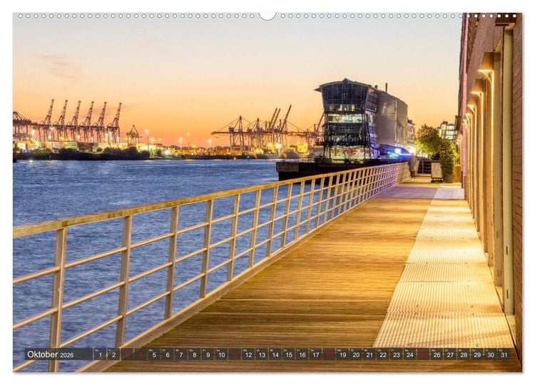 Produktbild: Hamburg - Die Weltstadt an der Waterkant (hochwertiger Premium Wandkalender 2026 DIN A2 quer), Kunstdruck in Hochglanz