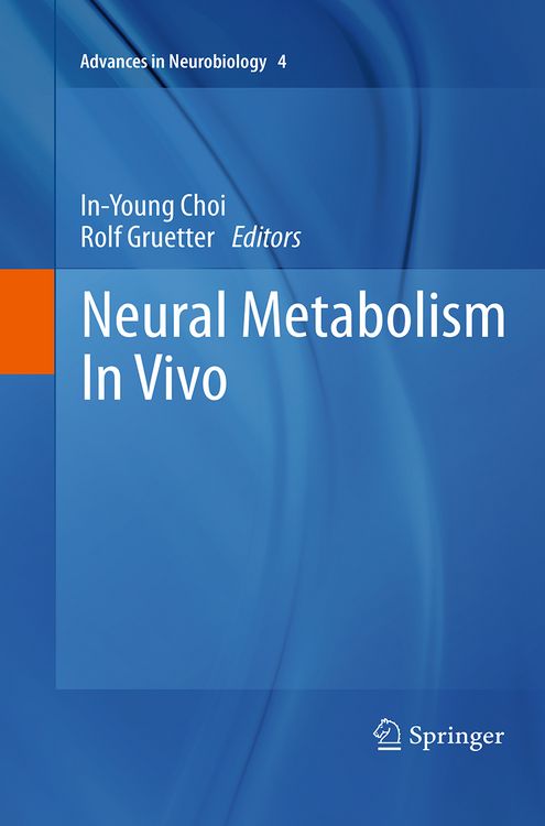 Produktbild: Neural Metabolism In Vivo
