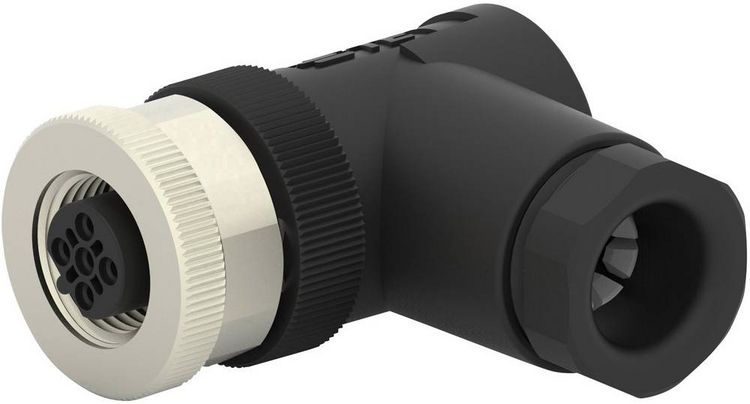 Produktbild: TE Connectivity T4112402041-000 Sensor-/Aktor-Steckverbinder, unkonfektioniert M12 Buchse, gewinkelt Polzahl Sensoren: 4 1 St.