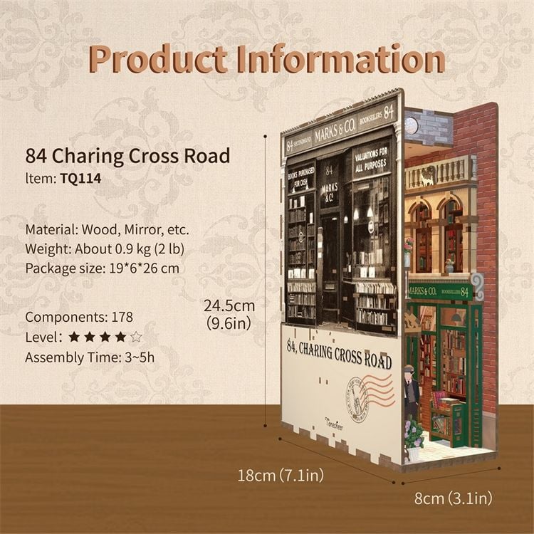 Book Nook DIY Bücherecke 84 Charing Cross Road
