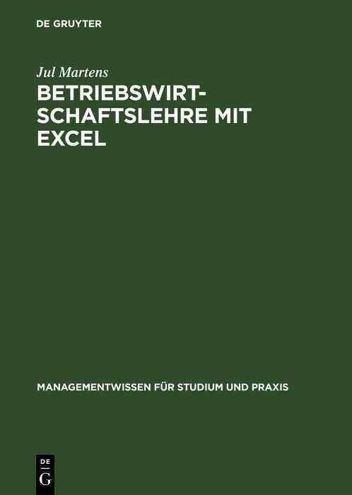 Produktbild: Betriebswirtschaftslehre mit Excel