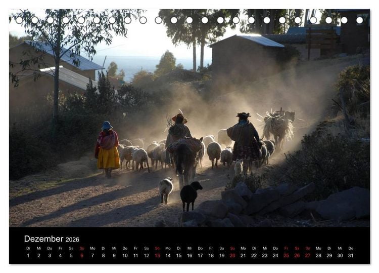 Produktbild: Peru &ndash; unterwegs (Tischkalender 2026 DIN A5 quer), CALVENDO Monatskalender