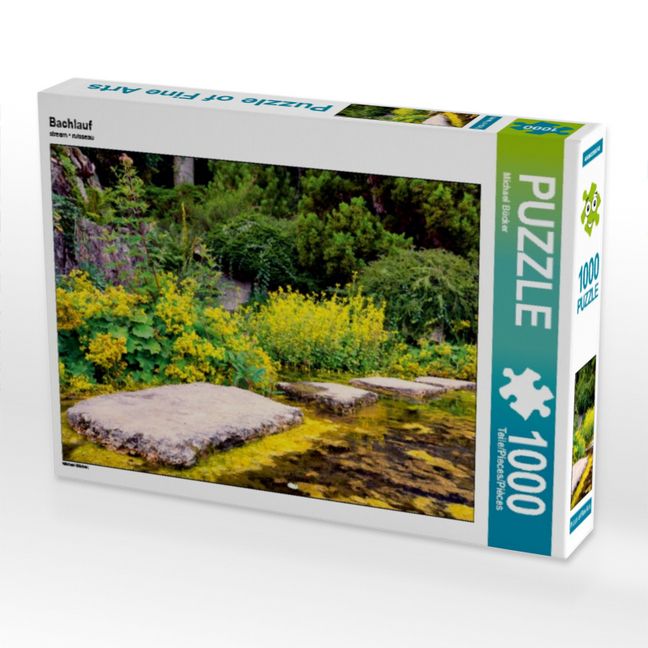 Produktbild: CALVENDO Puzzle Bachlauf | 1000 Teile Lege-Gr&ouml;&szlig;e 64x48cm Foto-Puzzle f&uuml;r gl&uuml;ckliche Stunden