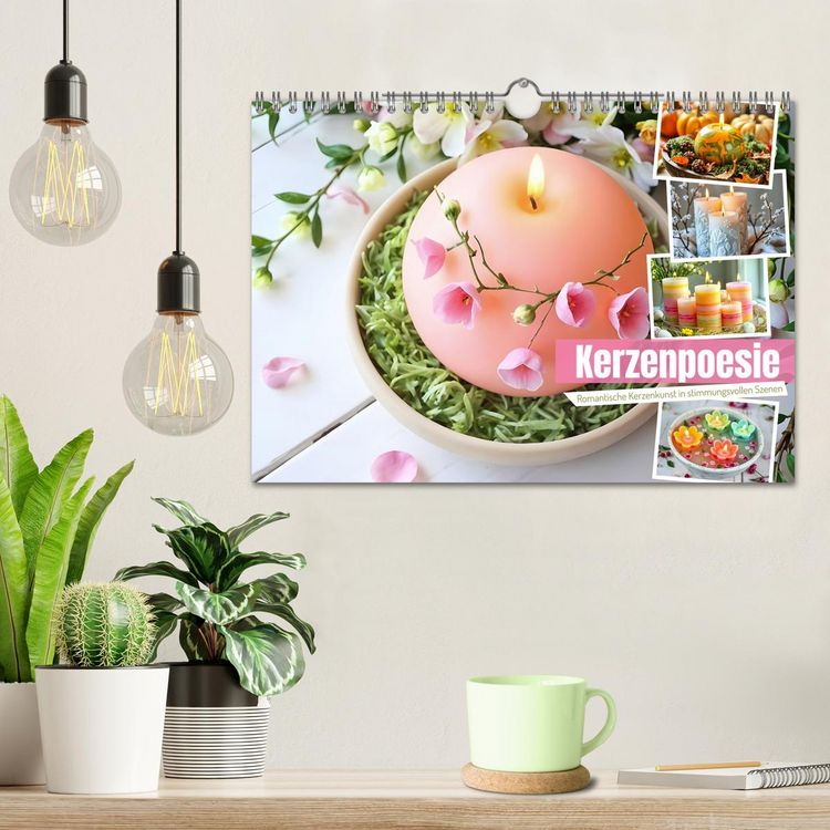 Produktbild: Kerzenpoesie - Romantische Kerzenkunst in stimmungsvollen Szenen (Wandkalender 2026 DIN A4 quer), CALVENDO Monatskalender