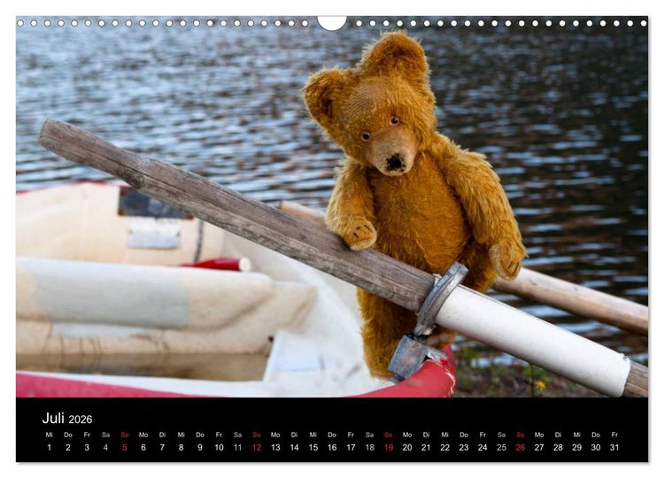 Produktbild: Teddy Basse, Fortsetzung... (Wandkalender 2026 DIN A3 quer), CALVENDO Monatskalender