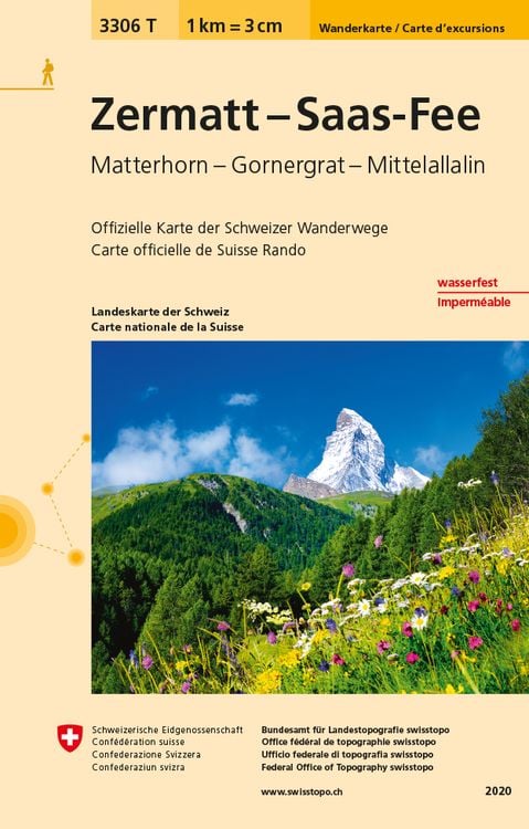 Bild vom Artikel Swisstopo 1 : 33 333 Zermatt - Saas Fee vom Autor Bundesamt für Landestopografie swisstopo