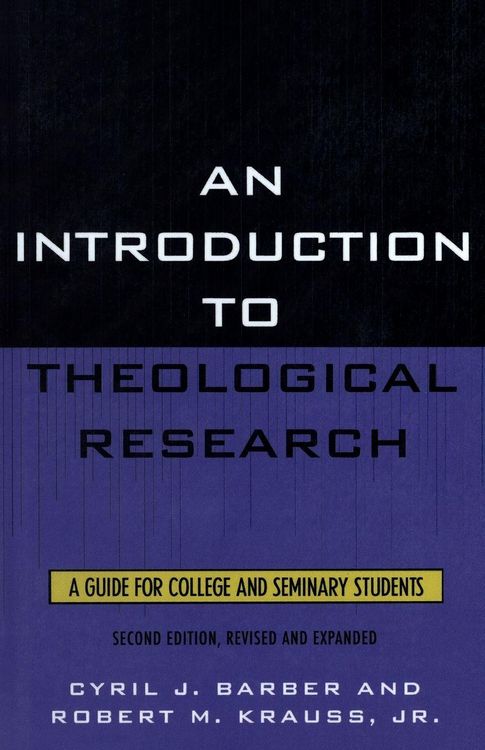 Produktbild: Introduction To Theological Research