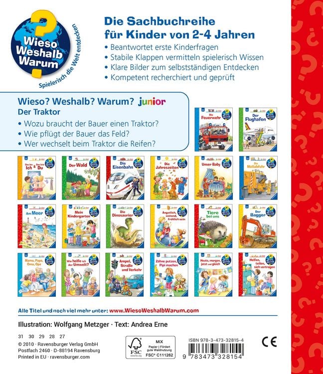 Produktbild: Der Traktor / Wieso? Weshalb? Warum? Junior Band 34