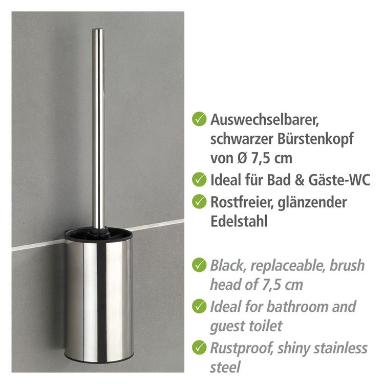 Produktbild: Turbo-Loc&reg; Edelstahl WC-Garnitur Mod. Detroit, Befestigen ohne bohren