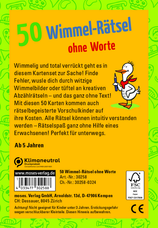 Produktbild: 50 Wimmel-R&auml;tsel ohne Worte