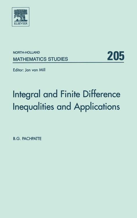 Produktbild: Integral and Finite Difference Inequalities and Applications