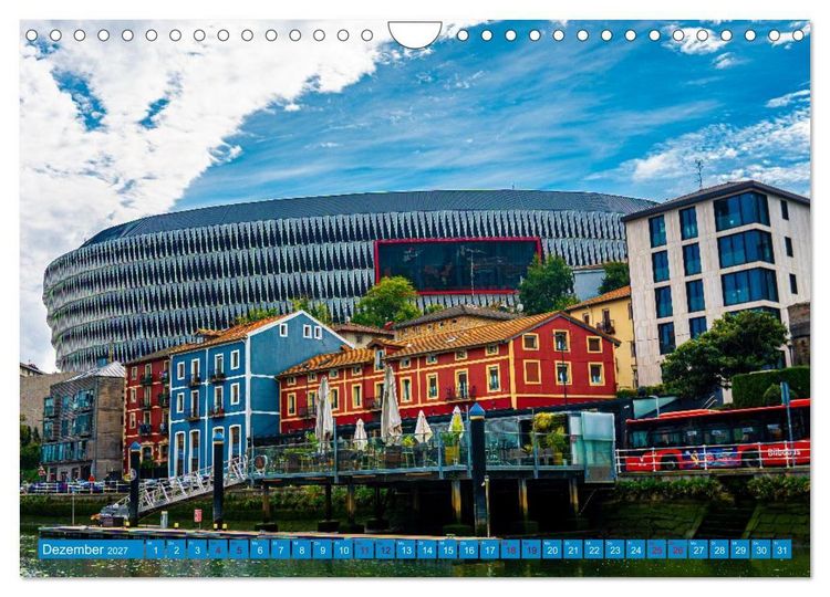 Produktbild: Buntes Bilbao (Wandkalender 2027 DIN A4 quer), CALVENDO Monatskalender