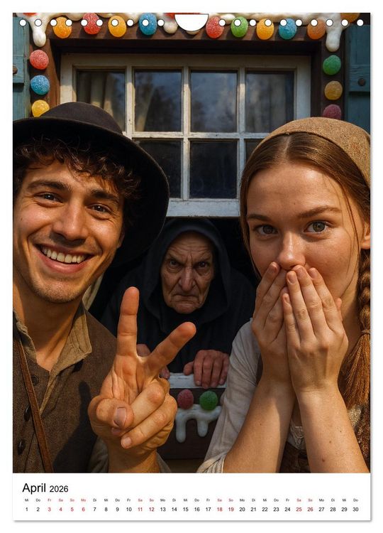 Produktbild: M&auml;rchenhafte Selfies (Wandkalender 2026 DIN A4 hoch), CALVENDO Monatskalender