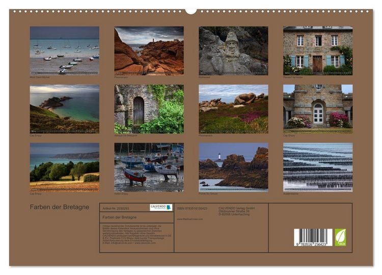 Produktbild: Farben der Bretagne (hochwertiger Premium Wandkalender 2026 DIN A2 quer), Kunstdruck in Hochglanz